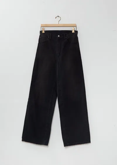 Ssstein Oxford Vintage Wide Pants In Black
