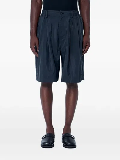 Ssstein Pleated Elasticated-waistband Shorts In Multi