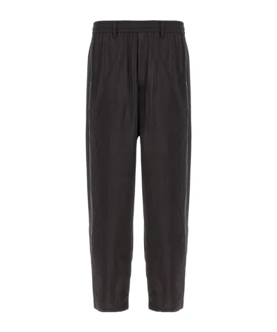 Ssstein Pleated Tapered Sweatpants In Black
