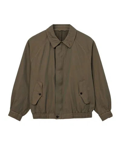 Ssstein Retro Zip-up Jacket In Green