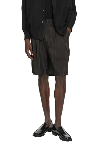Ssstein Silk Nylon Shorts In Brown
