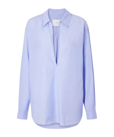 Ssstein Skipper Cotton Shirt In Blue