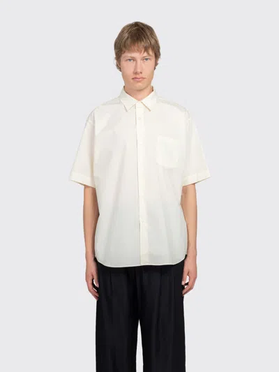 Ssstein Suvin Cotton Oversized Short Sleeve Shirt In White