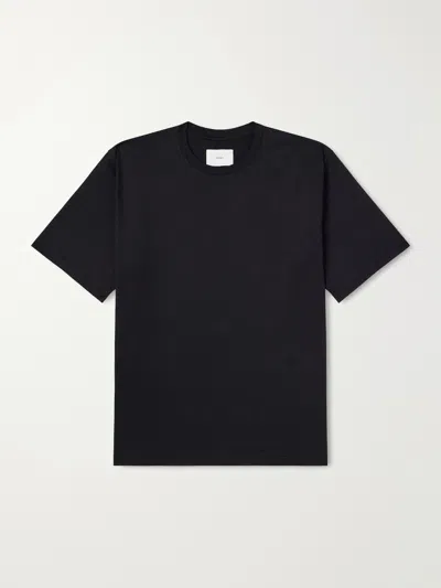 Ssstein Suvin Cotton-jersey T-shirt In Black