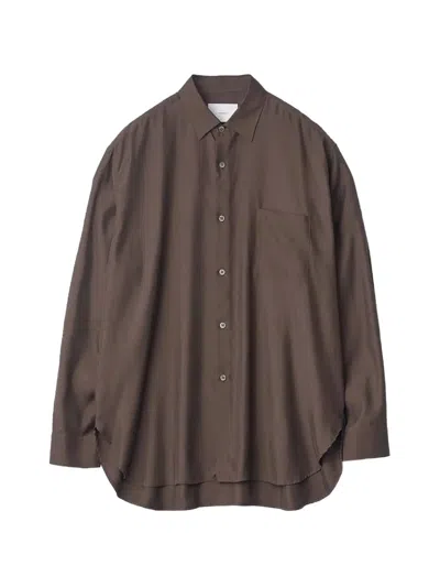 Ssstein ロングスリーブ シャツ In Brown