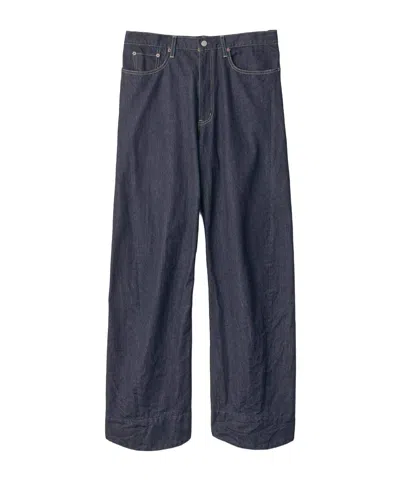 Ssstein Twist Cut Jeans In Purple