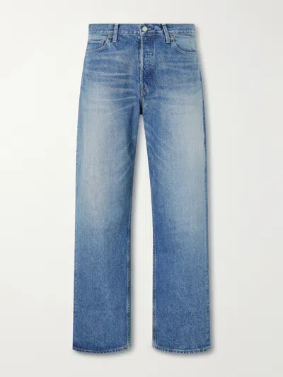 Ssstein Deformation Panelled Wide-leg Jeans In Blue
