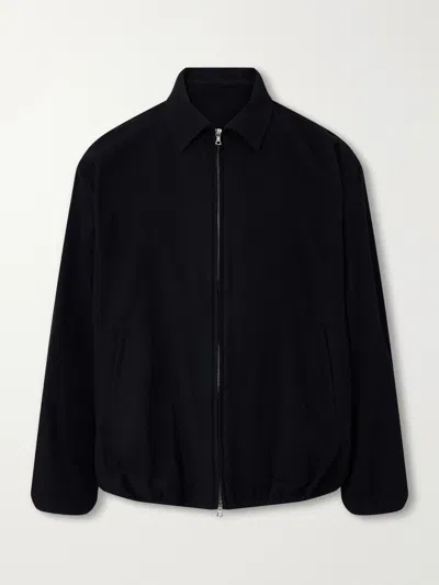 Ssstein Wool And Cashmere-blend Fleece Jacket In Black