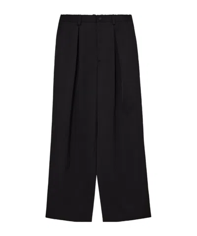Ssstein Wool Casual Pants In Black