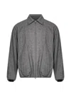 Ssstein Zip-up Collared Jacket In Multi