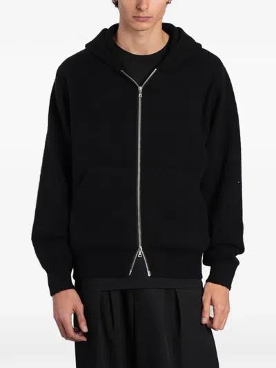 Ssstein Zip-up Hoodie In Black