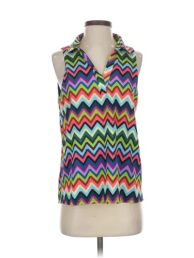 Pre-owned Ssys The Label Sleeveless Blouse In Blue