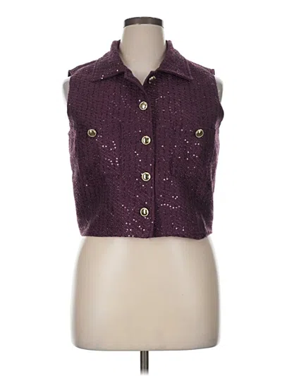 Pre-owned Ssys The Label Sleeveless Blouse In Purple