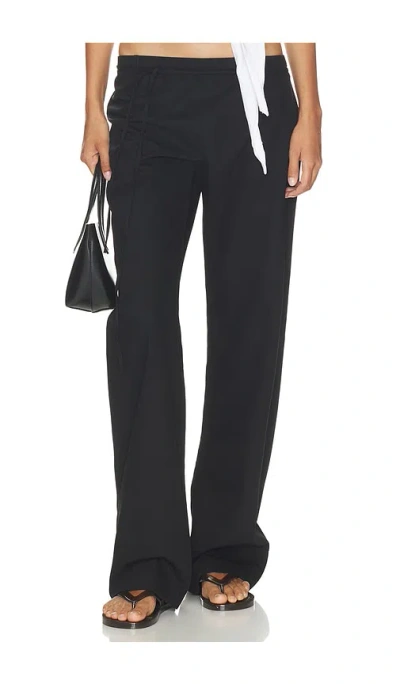 St Agni 90's Rouleau Minimal Pant In Black