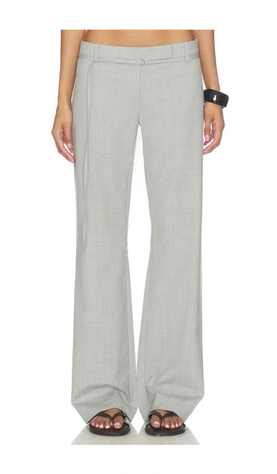 St Agni 90s Belt Minimal Pants In Gray