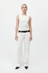 St Agni 90s Low Rise Jeans By Outland Denim In White