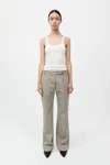 St Agni 90s Panelled Pants In Moss Grey