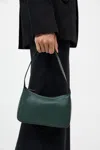 St Agni 90s Petit Shoulder Bag In Deep Green