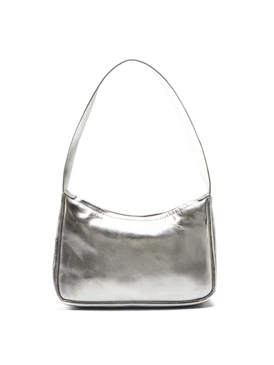 St Agni 90s Petit Shoulder Bag In Silver