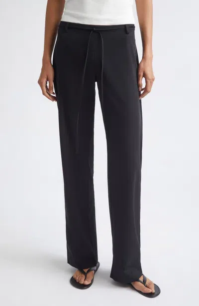 St Agni St. Agni '90s Rouleau Minimal Wool Pants In Black