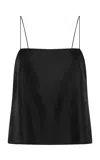 St Agni 90s Silk Twill Cami In Black