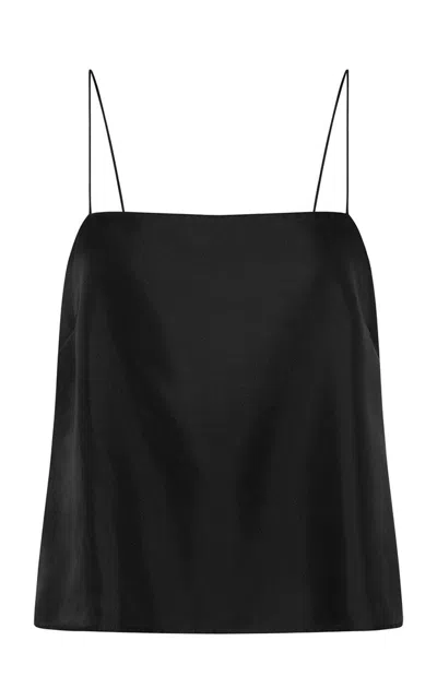 St Agni 90s Silk Twill Cami In Black
