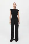 St Agni 90s Split Leg Pants In Black