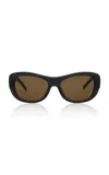 St Agni St. Agni 90s Square Sunglasses In Black