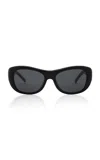 St Agni St. Agni 90s Square Sunglasses In Black