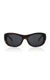 St Agni St. Agni 90s Square Sunglasses In Brown