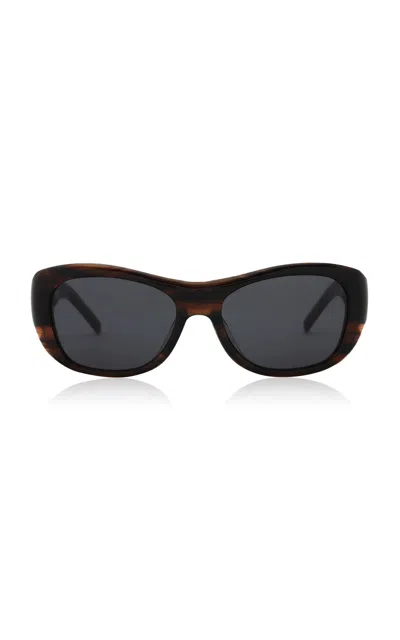 St Agni St. Agni 90s Square Sunglasses In Brown