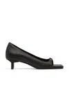 St Agni 90s Square Toe Heel In Black