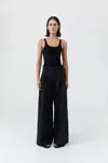 St Agni Adjustable Palazzo Pants In Black