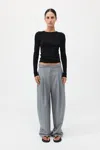 St Agni Adjustable Pants In Grey