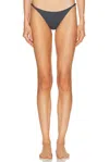 St Agni Adjustable Petit Bikini Bottom In Gray