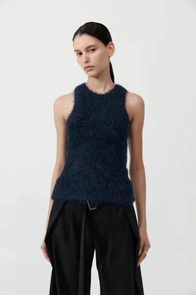 St Agni Alpaca Tank In Midnight Blue