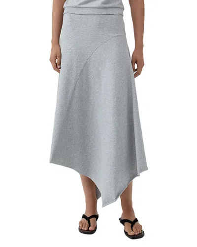St Agni Asymmetric Drape Skirt In Green