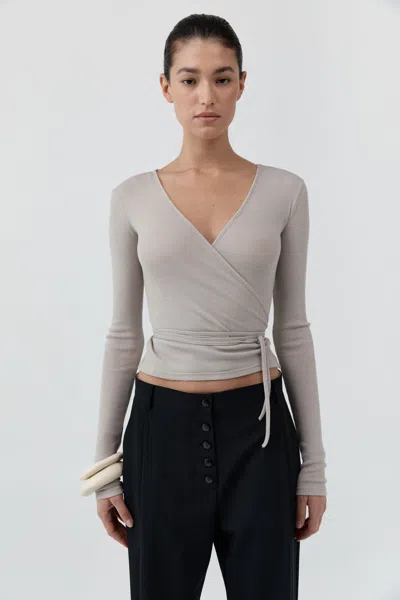 St Agni Baby Wool Wrap Top