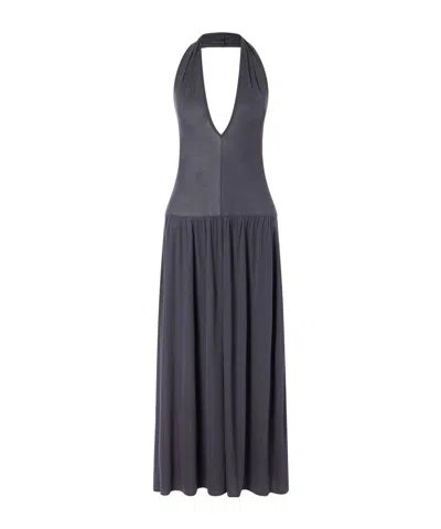 St Agni Backless Dress In Black
