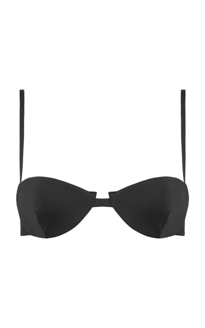 St Agni Balconette Bikini Top In Black