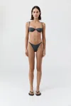 St Agni Balconette Bikini Top In Gray