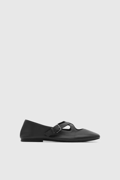 St Agni Ballerina Flat In Black