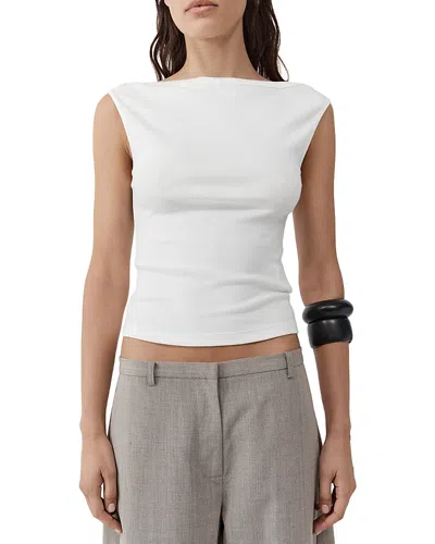 St Agni Organic Cotton Ballerina Top In White