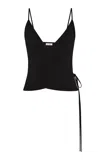 St Agni Ballerina Wrap Knit Top In Black