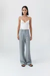 St Agni Ballerina Wrap Knit Top In White