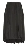 St Agni St. Agni Balloon Silk Skirt In Black
