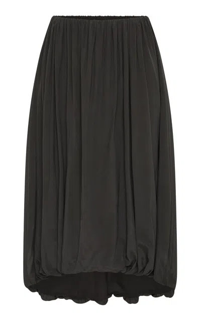 St Agni St. Agni Balloon Silk Skirt In Black