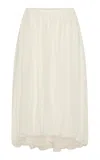 St Agni St. Agni Balloon Silk Skirt In White
