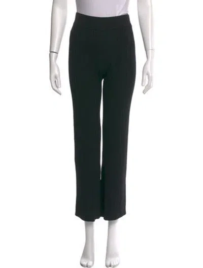 Pre-owned St Agni Bamboo Wide Leg Pants In Black