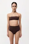 St Agni Bandeau Top In Cocoa